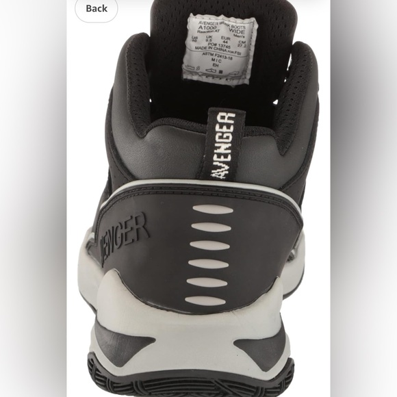 Woman’s Avenger A830 Reaction CN Mid Height Work Tennis Shoes Black  8.5 M.  NIB - Picture 5 of 15